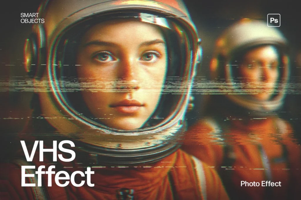 Retro VHS Photo Effect Template